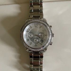 Silpada Women's Silver Large Faced Watch